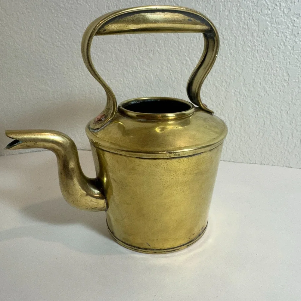 Vintage‎ Brass Teapot Kettle Pitcher Small Water Can